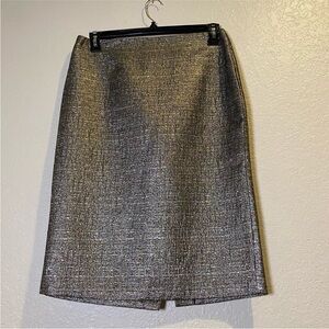New York & Company Silver Pencil Skirt